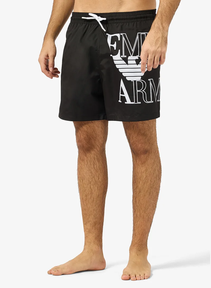 Logo Drawstring Swim Shorts